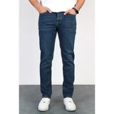 Erkek Okyanus Mavisi Regular Fit Boru Paça Esnek Likralı Denim Jeans Kot Pantolon HLTHE001976 - 36 / 30