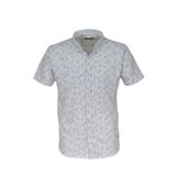 Erkek Önden Düğmeli Yakalı Tişört Baskılı R4350 BGL-ST03771 BEYAZ 2XL