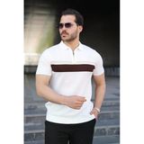 Erkek Örgü Desenli Renkli Kısa Kollu Triko Tişört