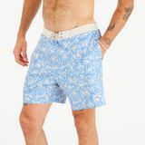 Erkek Orta 18" Deniz Şortu/Boardshort - Desenli - 100 Decathlon