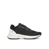 Erkek Orta Kalın Fileli Kumaş Yuvarlak Burun Rahat Taban Siyah Sneaker YM0YM01284-0GM