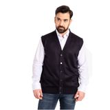 Erkek Orta Yaş ve Üzeri İnce Yün Triko Örgü Baba Yelek 5110