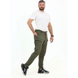 Erkek Outdoor Likralı Kargo Cepli Astrid Taktikal Pantolon - Haki - Regular - 2XL