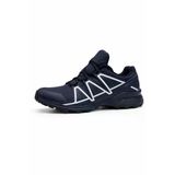 Erkek Outdoor Spor Ayakkabı Trail Running Trekking Kaymaz Taban Lacivert
