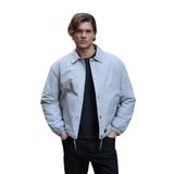 Erkek Oversize Çıt Çıt kapamalı Taş Ceket Mont 4014DNGR-L
