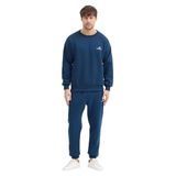 Erkek Oversize Eşofman Takımı Basic 3 İplik Şardonlu Pamuklu Nakışlı (Lacivert, M)