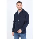 Erkek Oversize Jean Gömlek Lacivert