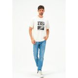 Erkek Oversize Pamuk Tişört T-Shirt - 0 Siyah - L