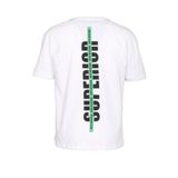 Erkek Oversize Tişört Beyaz Sırt Baskılı Bisiklet Yaka%100 Pamuk Slim Fit Baskılı T-shirt NCS JEANS 1190 BEYAZ S