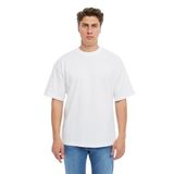 Erkek Oversize Tişört - Beyaz - XL