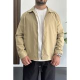 Erkek Oversize Trenç Ceket Mevsimlik Kahverengi EDW360 - 2XL