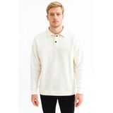 Erkek Oversize Uzun Kol Polo Yaka Sweatshırt-7100