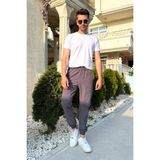 Erkek Paça Lastikli Pantolon 710 - Füme - 2XL