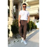 Erkek Paça Lastikli Pantolon 710 - Haki - M