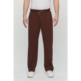 Erkek Palazzo Baggy Rahat Pantolon Kahverengi - XL