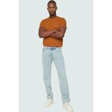 Erkek Pamuk Denim Pantolon Regular Fit Boru Paça Günlük Ve Rahat Yaz Aylarının Vazgeçilmezi