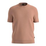 Erkek Pamuk Karışımlı Örme Normal Kalıp Kısa Kollu Pembe T-Shirt 50543161-683