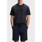 Erkek Pamuklu Bisiklet Yaka Kısa Kollu Lacivert T-Shirt 50559361-402