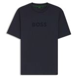 Erkek Pamuklu Bisiklet Yaka Kısa Kollu Lacivert T-Shirt 50559361-402