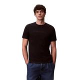 Erkek Pamuklu Bisiklet Yaka Kısa Kollu Siyah T-Shirt LV04LF810G-UB1
