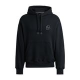 Erkek Pamuklu Kapüşonlu Uzun Kollu Cepli Siyah Sweatshirt 50518762-001