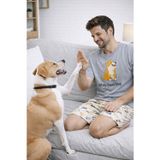 Erkek Pamuklu Köpek Desenli Eğlenceli Cepli Şortlu Pijama Takımı