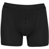 Erkek Pamuklu Likralı Esnek Kumaş Boxer Siyah 7811-S - 2XL