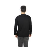 Erkek Pamuklu Logo Detaylı Rahat Siyah T-Shirt 6D1TDU 1JWZZ-0039