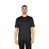 Erkek Pamuklu Oversize Yuvarlak Yakalı Kısa Kollu Siyah T-Shirt EM002938 AF18312-UC001