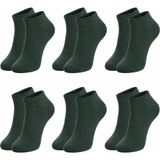 Erkek Pamuklu Patik Çorap 6’lı Paket 39-44 | Dikişsiz Burun, Koku Karşıtı, Nefes Alan Kısa Konç Sneaker Çorabı - 39 - 44 - 01-Yeşil