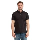 Erkek Pamuklu Polo Yakalı Düğme Kapamalı Kısa Kollu Mavi Polo Yaka T-Shirt MW0MW17771-0X5