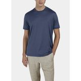 Erkek Pamuklu Regular Fit Yuvarlak Yak Kısa Kollu Mavi T-Shirt 25411008-633