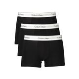 Erkek Pamuklu Slim Fit Beli Elastik Bantlı 3'lü Siyah Boxer LV00NB4392-UB1