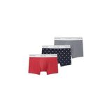 Erkek Pamuklu Slim Fit Beli Elastik Bantlı Pamuklu 3'lü Pembe Boxer LV00NB4389-4UV