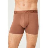 ERKEK PAMUKLU SÜPREM PENYE SLİM FİT İNCE LASTİKLİ LİKRALI BOXER MOCHA 2'Lİ -1178