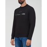 Erkek Pamuklu Uzun Kol Dokuma Günlük Kullanım Siyah Sweatshirt 14311815-11D