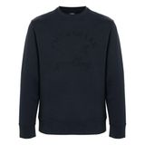 Erkek Pamuklu Yuvarlak Yaka Marka Logolu Lacivert Sweatshirt 13311821-013