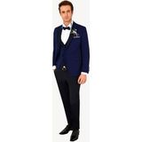 Erkek Parlament Slim Fit Şal Yaka Yelekli Damatlık - 54 / 6 - 6 Drop