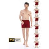 Erkek Penye Bordo Boxer 805 6'lı Ekonomik Paket - XL