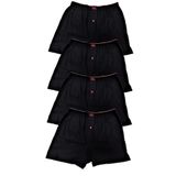 Erkek Penye Boxer Siyah - 4 Adet