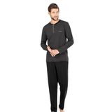 Erkek Penye Çizgili Pijama Lacivert