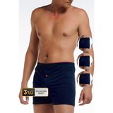 Erkek Penye Lacivert Boxer 805 3'lü Ekonomik Paket - XL