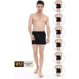 Erkek Penye Siyah Boxer 805 6'lı Ekonomik Paket - 2XL
