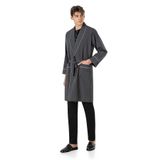 Erkek Penye Siyah Uzunkol & Kısakol Şortlu Pijama Ve Robdöşambr 5'li Çeyiz Seti