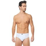 Erkek Penye Slip Külot - 4'lü Paket - Beyaz