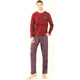 Erkek Pijama Takımı Bordo S Beden