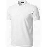 Erkek Pike Kumaş Düğmeli Yaka Regular Fit Günlük Kısa Kol Tişört T-Shirt - Beyaz - XL