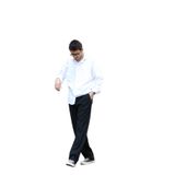 Erkek Pileli Baggy Kalıp Kumaş Pantolon SİYAH S