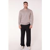 Erkek Pileli Dökümlü Geniş Paça Siyah Baggy Pantolon