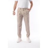 Erkek Pileli Mevsimlik Pantolon Likralı Kumaş Bej - Slim Fit & Normal Bel